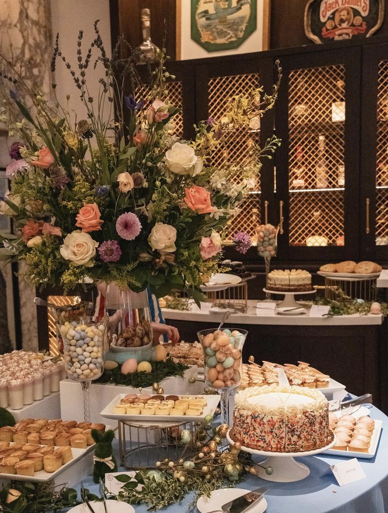 Dessert buffet at The Hermitage Hotel in Nashville Tennessee